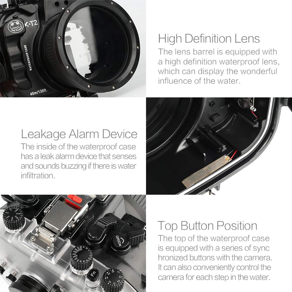 Amazon | Seafrogs 防水ケース Fujifilm X-T2用 水中カメラハウジング